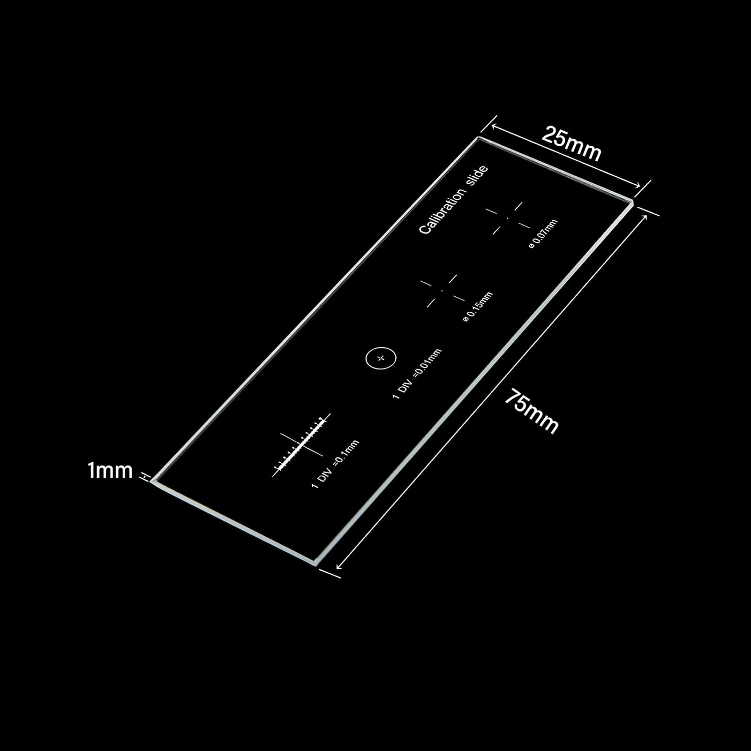 0.01mm Multifunctional Microscope Calibrating Ruler Microscope Calibration Slide