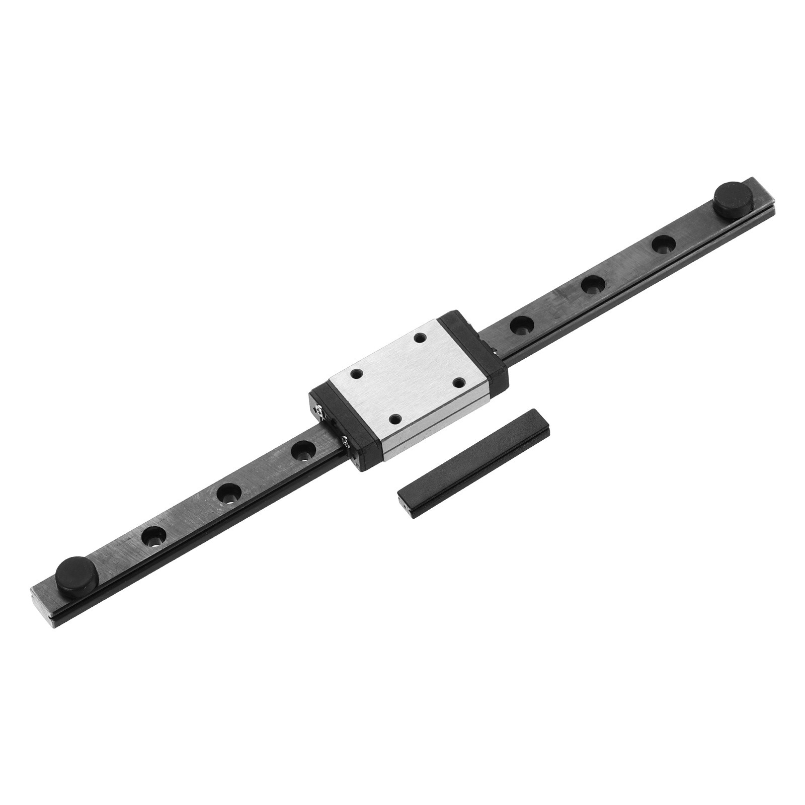 MGN7 150mm Linear Sliding Rail Guide with MGN7H Sliding Carriage Block, Black