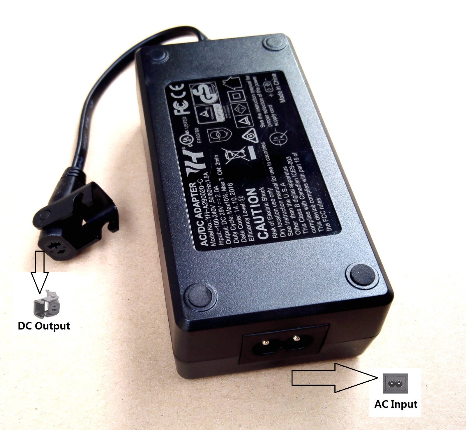 Power Supply for Adjustable Bed Power Adapter Compatible w/ Tempur-Pedic29V 2A