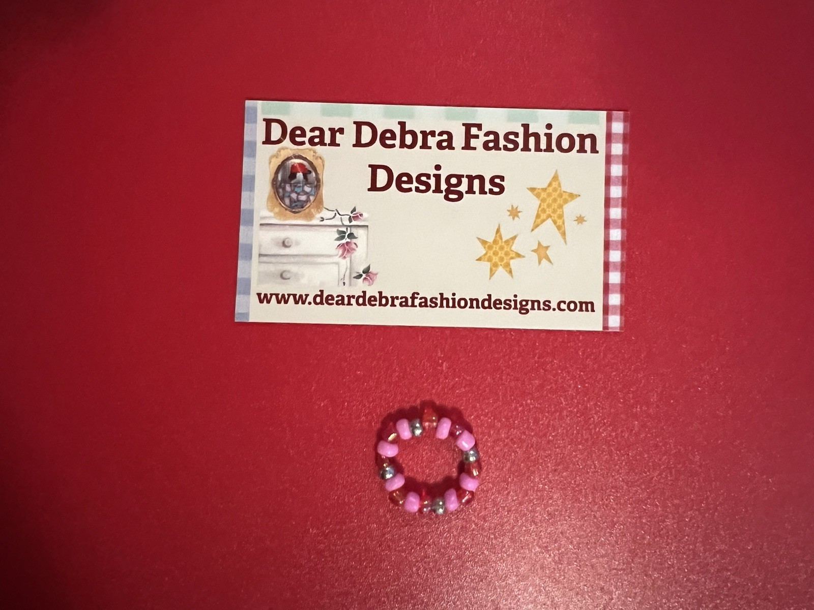 Beaded Ring One Size Fits All
