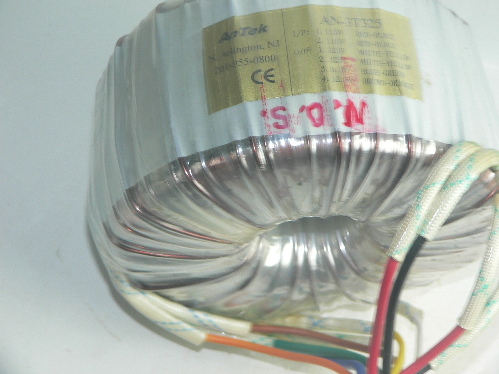 1  Antek AN-3T325 Toroidal Power Transformer--Tests good