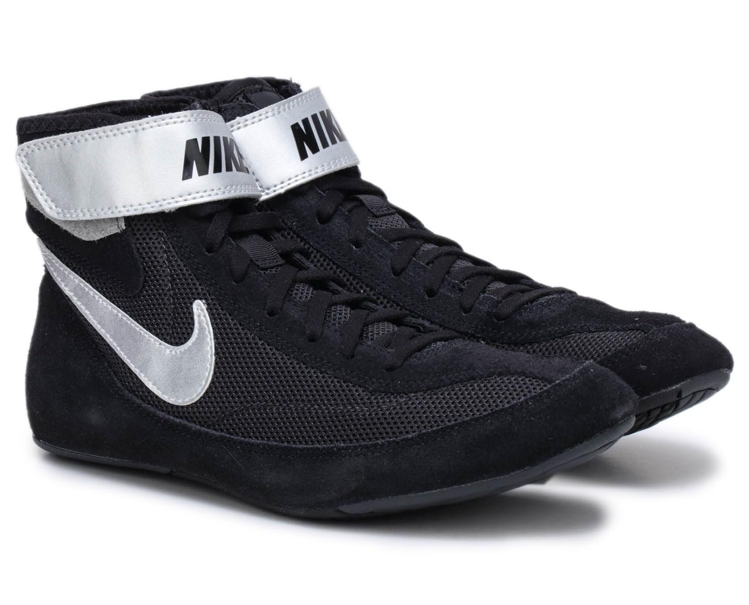 Nike Men's Speedsweep VII Wrestling Shoes Black/White Metallic Size 9US