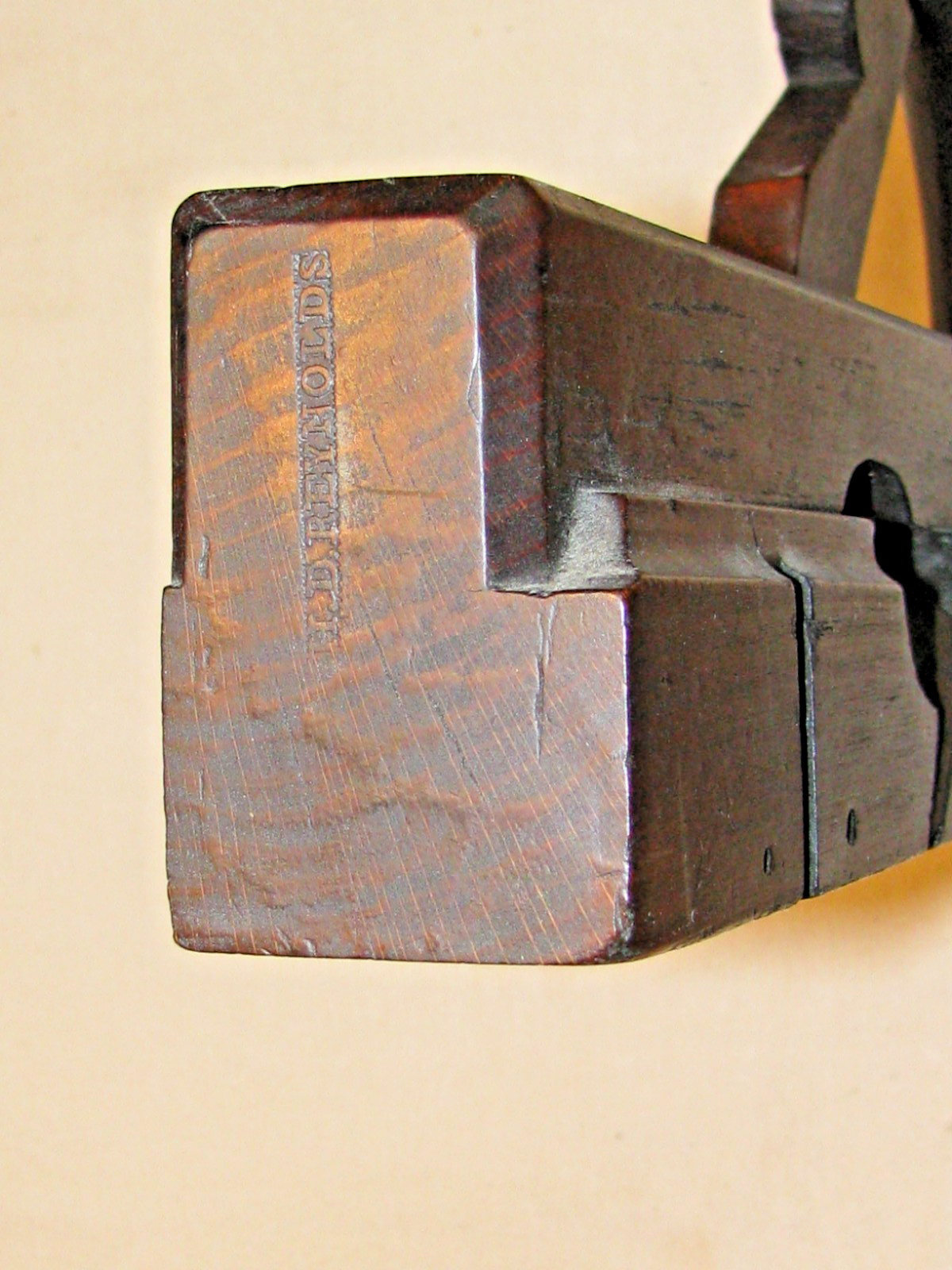 Early 2 Inch Handled Ship Builder Rabbet by H. D. Reynolds- Wooden Molding