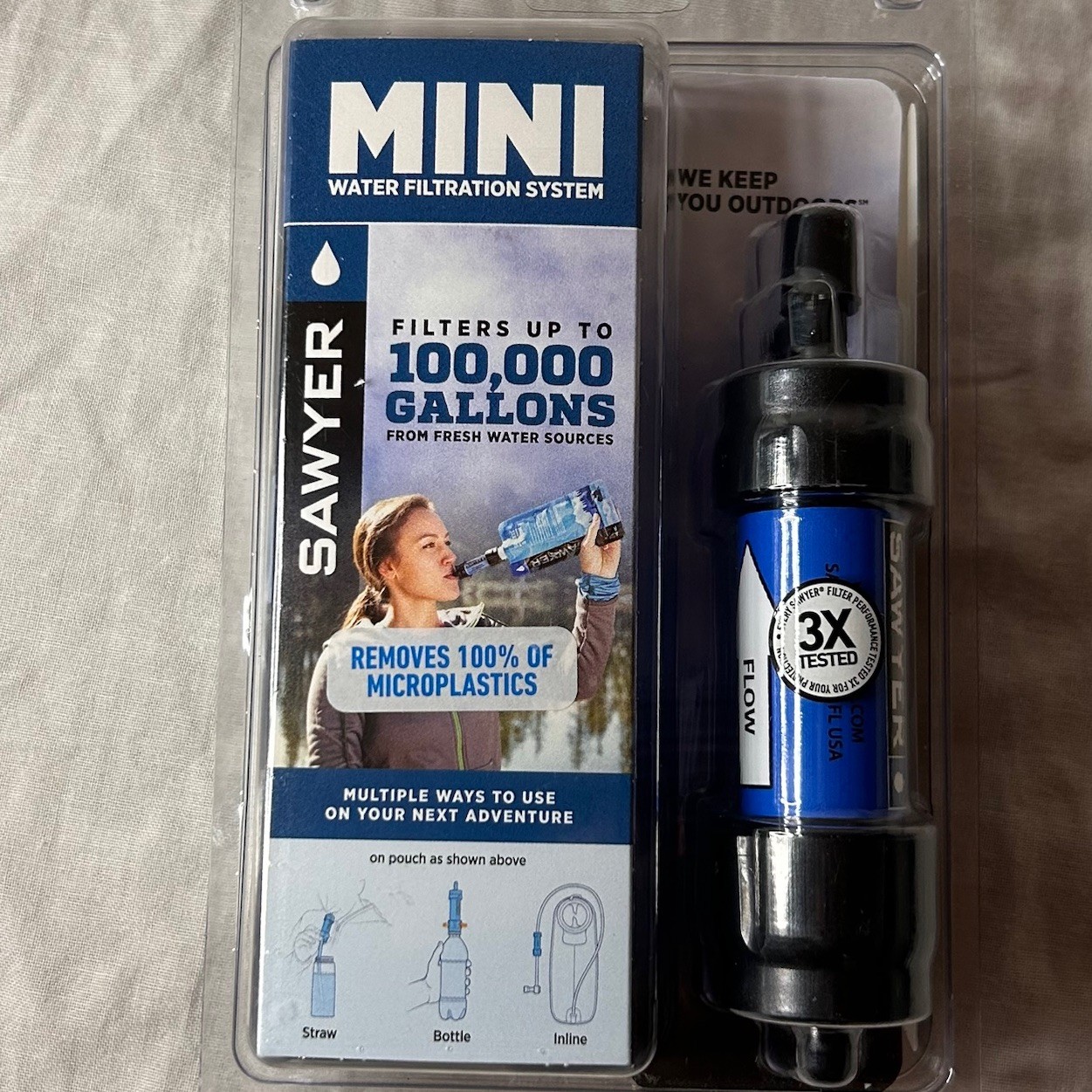 Sawyer Mini Water Filtration System SP128 100,000 Gallon Filter