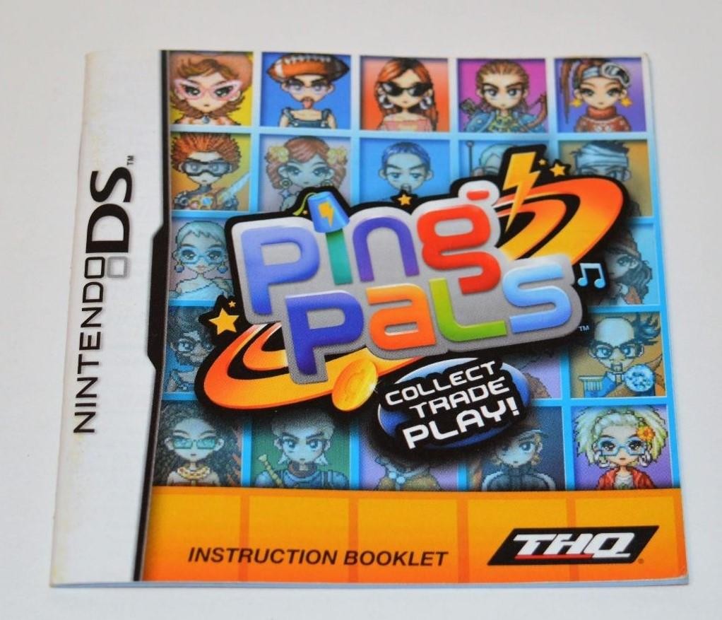 MANUAL ONLY Ping Pals Nintendo DS Instruction Booklet