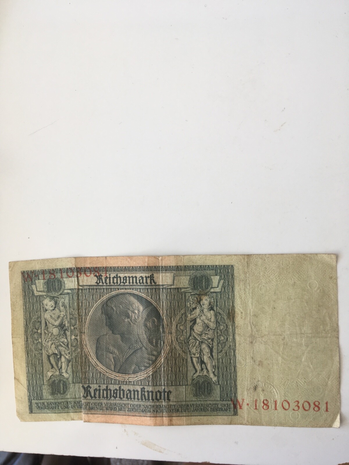 1929 GERMANY ReichMark Bank Note 10
