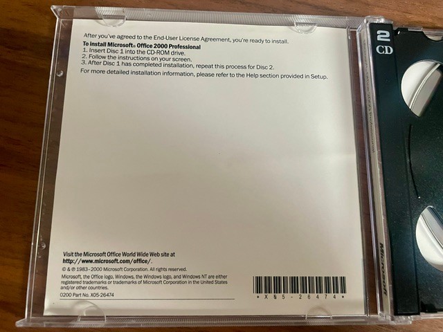 Microsoft Office 2000 Professional SR-1