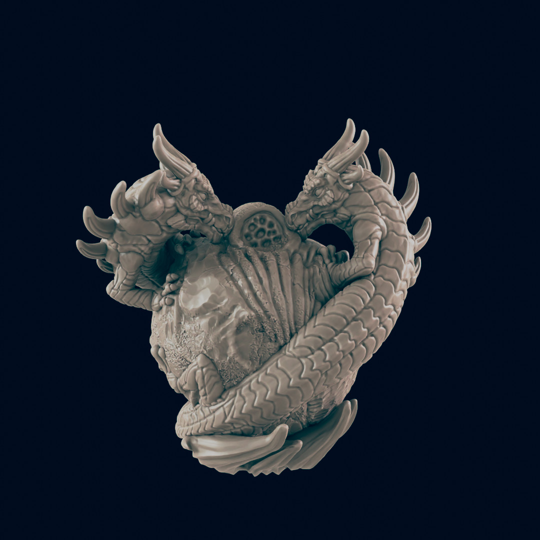Dragon Orb Amulet DnD Prop Terrain Scenery Tabletop Miniatures