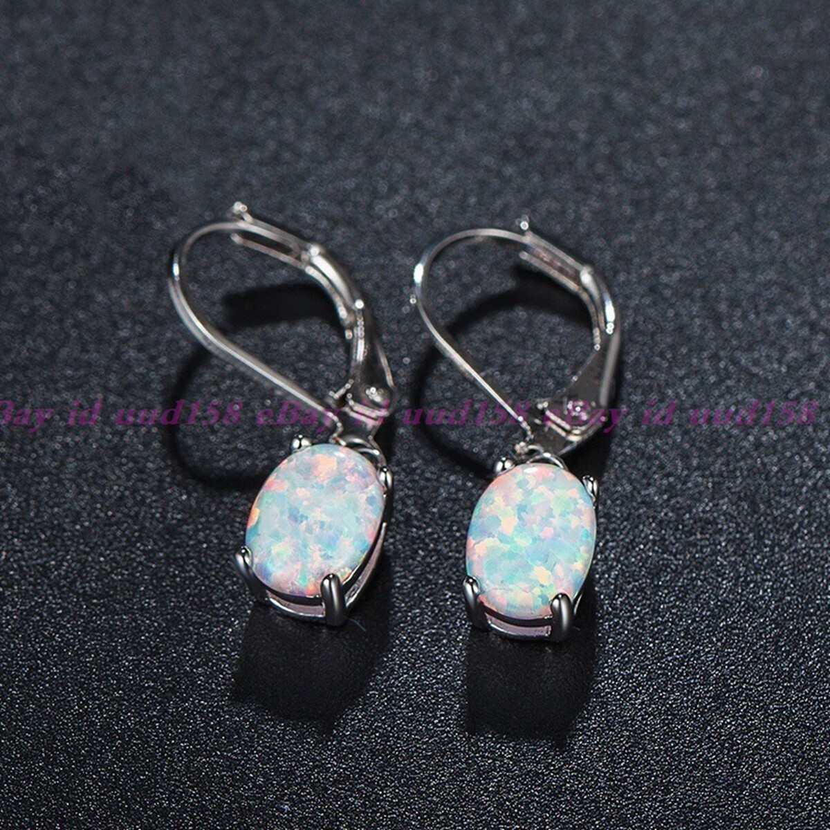 Natural Fire Opal Droplet Dangle Handmade Women Healing Chakra Dainty Earrings