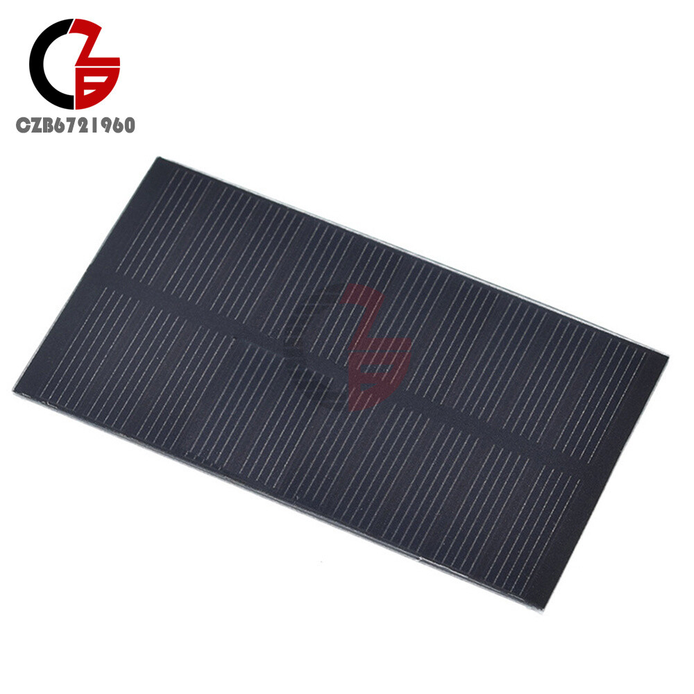 1W 5V 200mA Single Crystal PET Laminated Solar Panel Power Generation