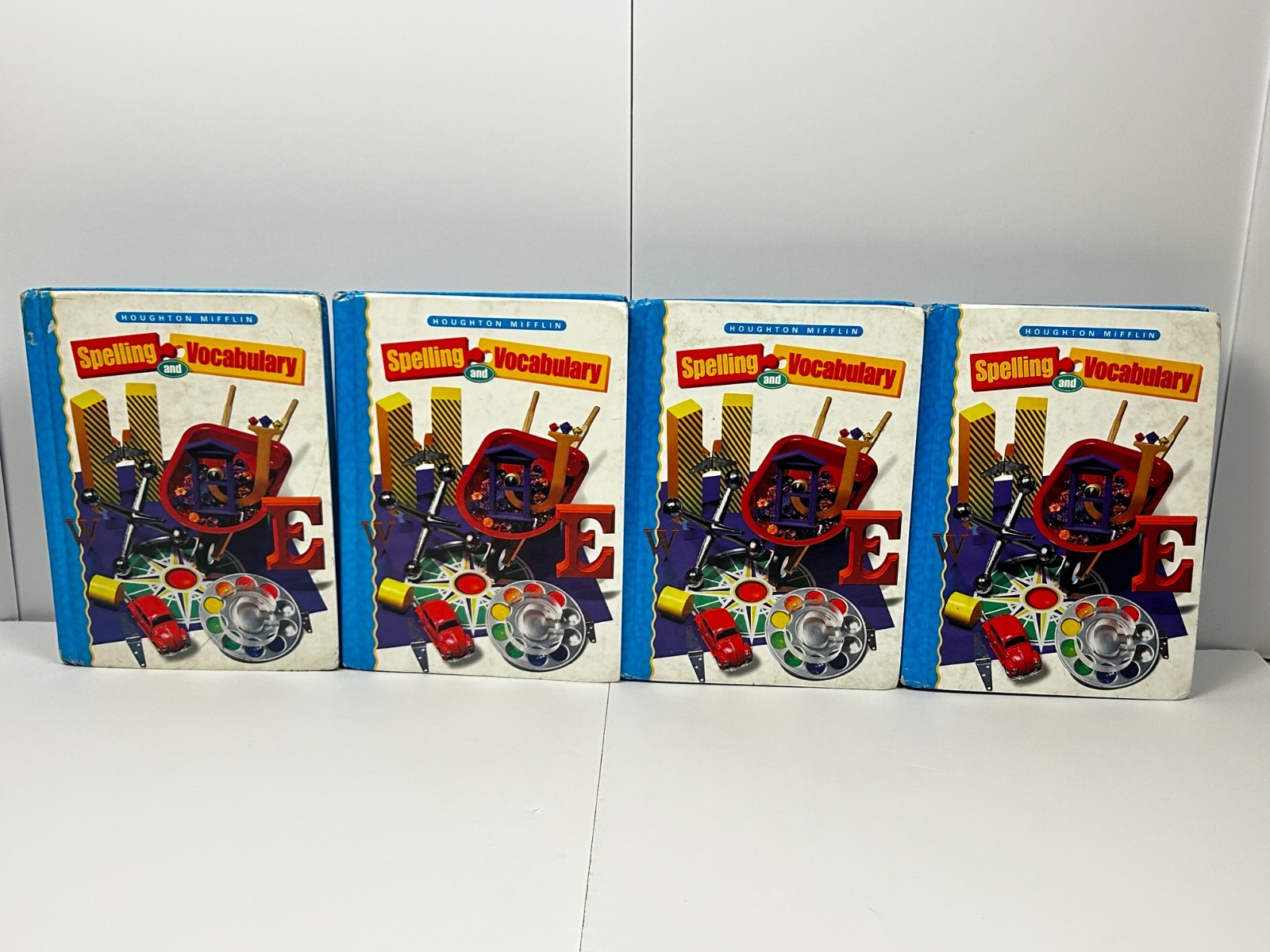 Houghton Mifflin Spelling & Vocabulary Level 4 Blue Lot of 4 Books Word Study