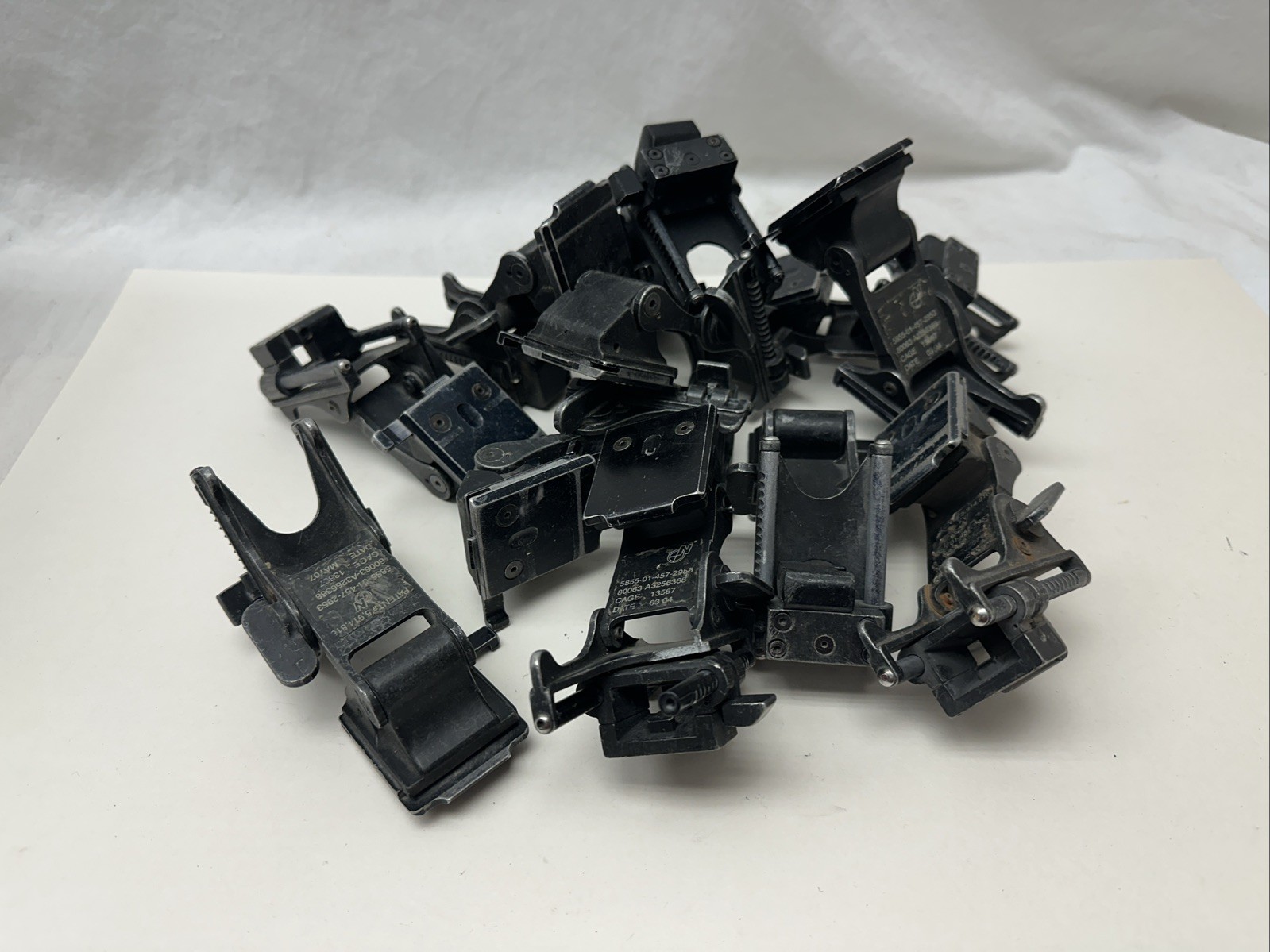 10x Damaged NVG Norotos Rhino Mount Arm For Helmet For Parts