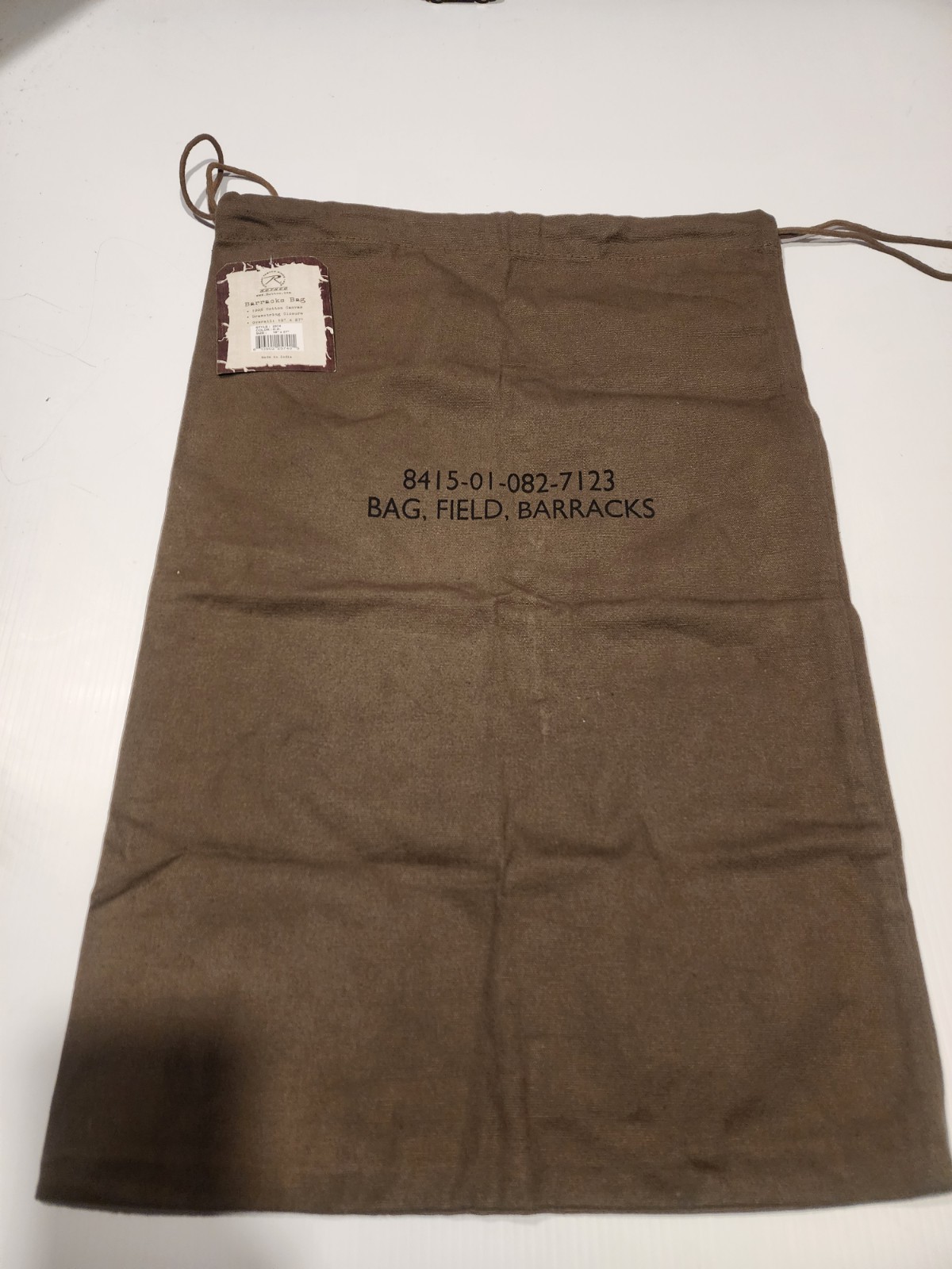 Rothco Barracks Bag 100% Cotton Canvas Militaria 18" x 27" Drawstring