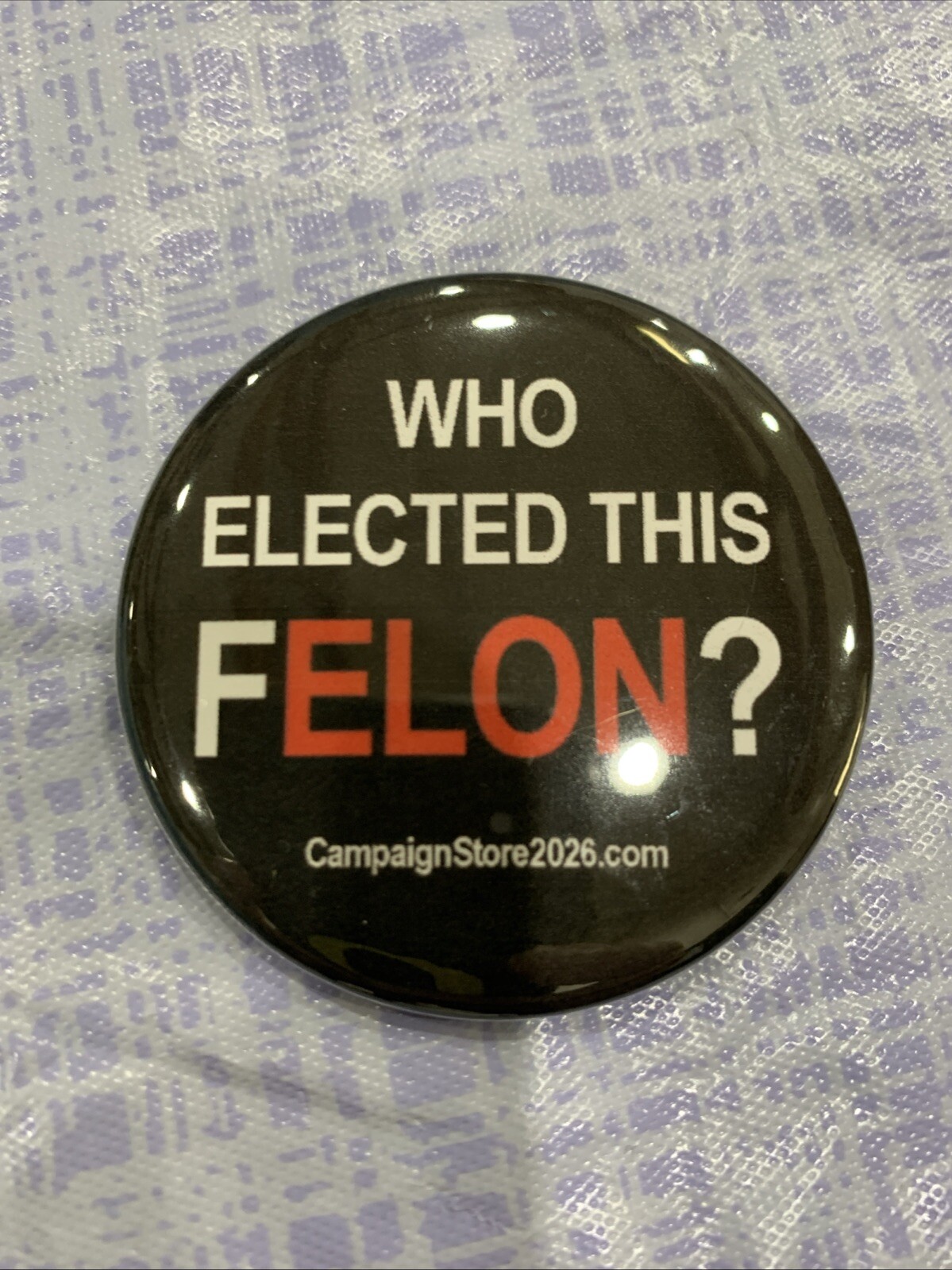2025 Anti Donald Trump Political Pinback Button