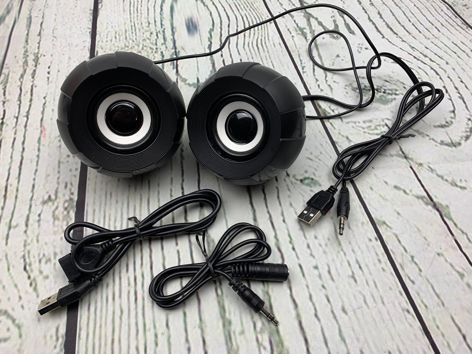 Stereo Black Wired 10W Computer USB Speakers USB Multi Media Mini