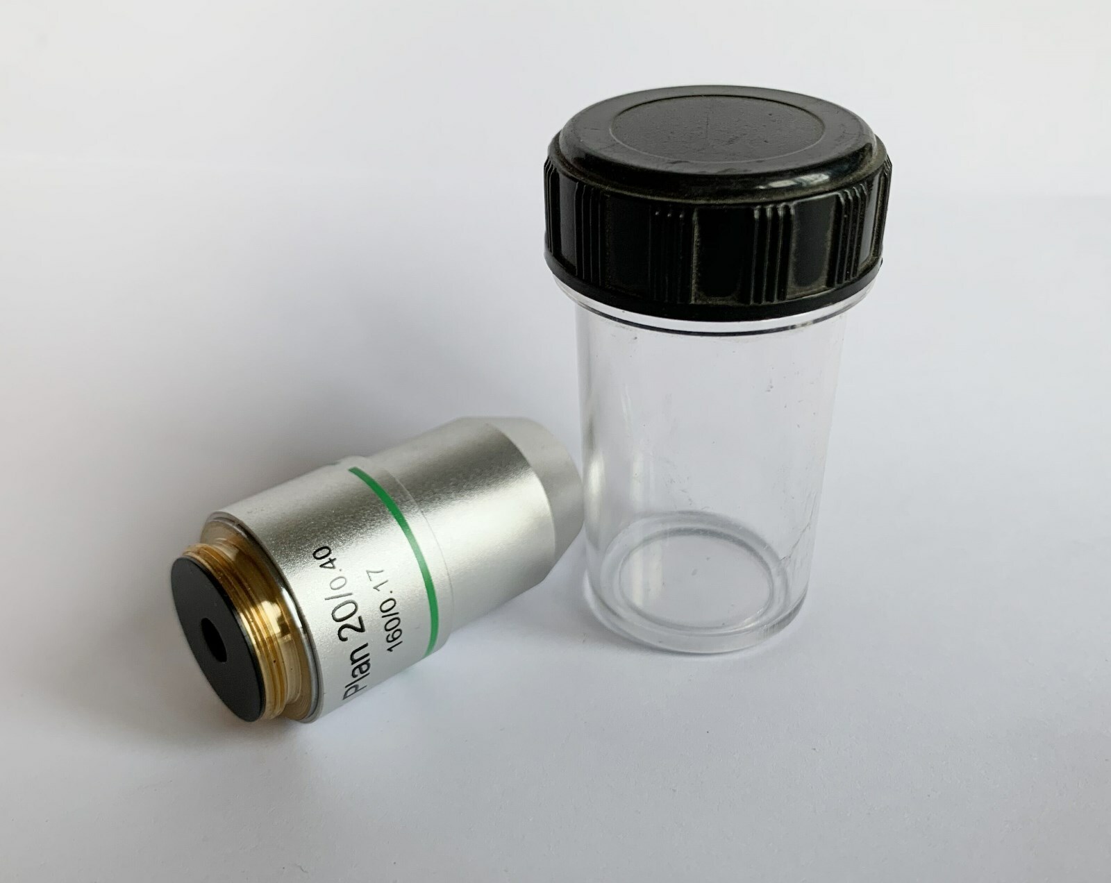 Microscope Objective Lens PLAN DIN 4X 10X 20X 40X 60X 100X RMS Thread CNSCOPE