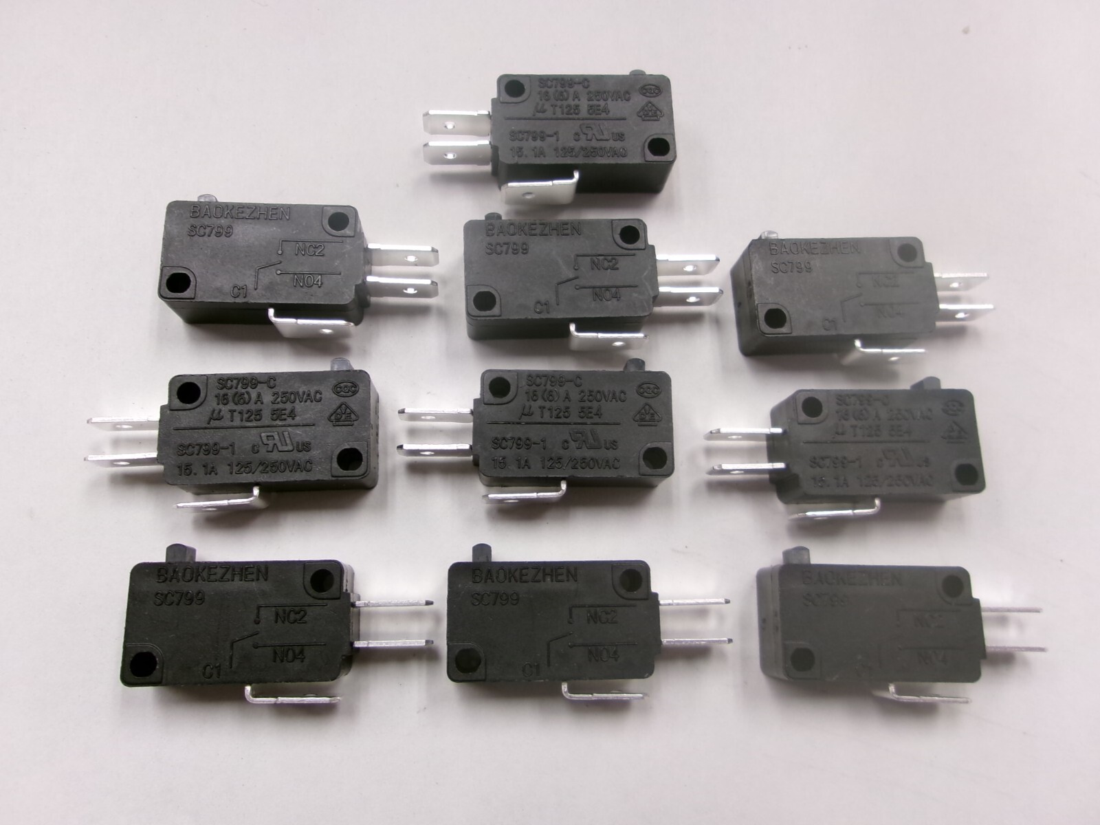 10 BAOKEZHEN SC799 3 PINS MICROSWITCHES CALLIE-76