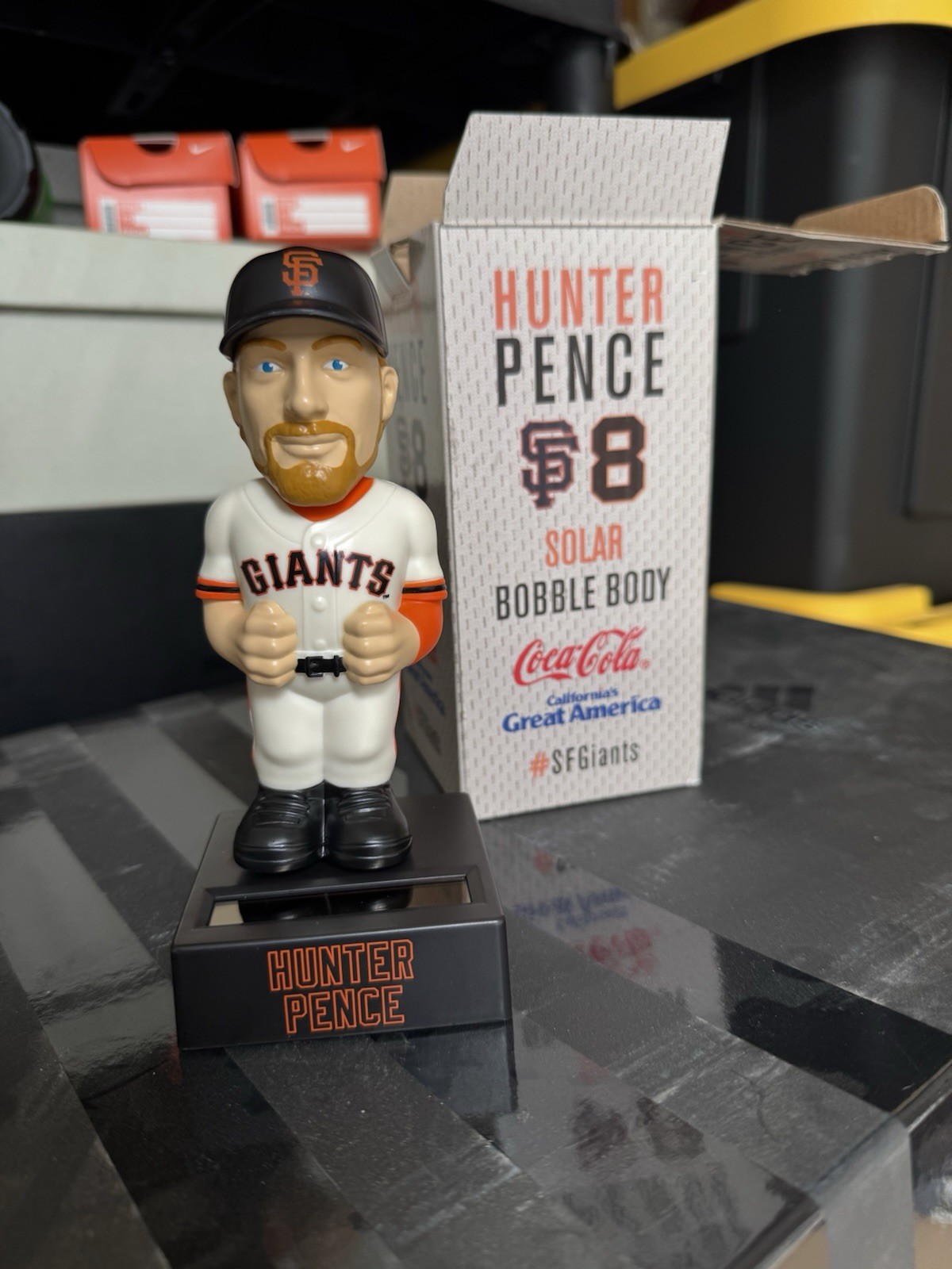 Hunter Pence Dancing Body Bobblehead Bobble San Francisco Giants 2016 Solar NEW