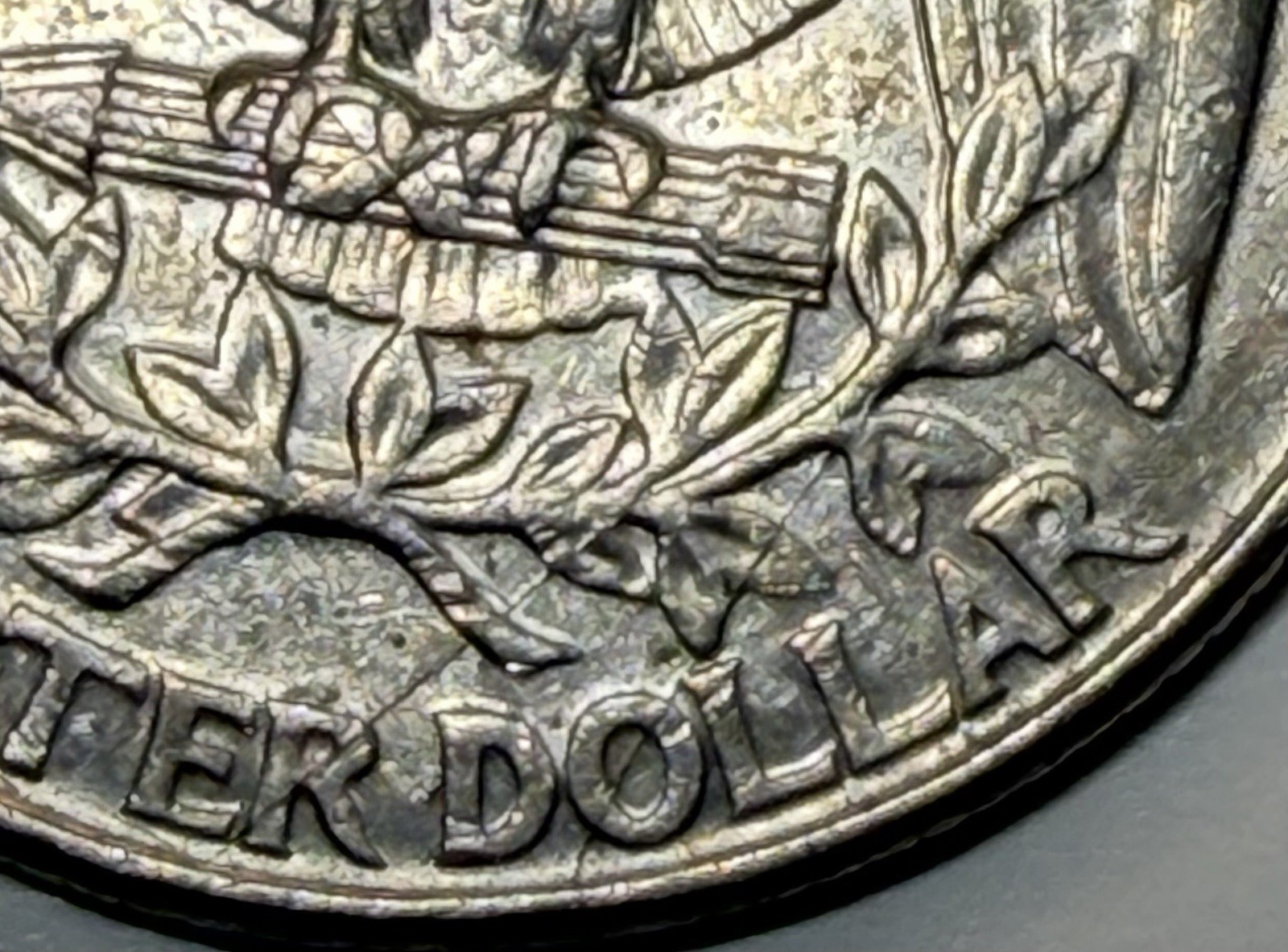 1995 Washington Quarter 25 C Multiple Errors Reverse Die Crack EF Condition F/S