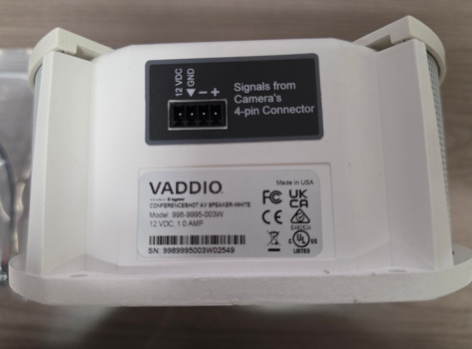 Vaddio ConferenceShot AV Speaker White