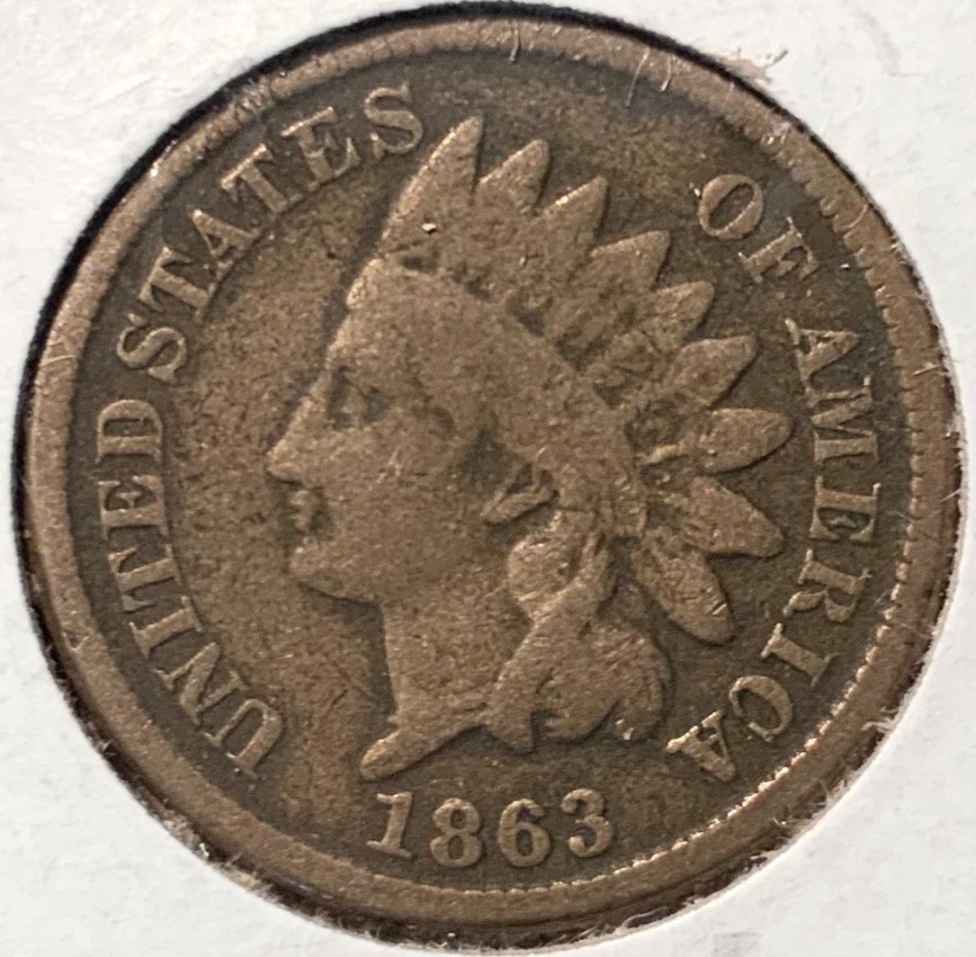 1863 United States Indian Head Cent 1C