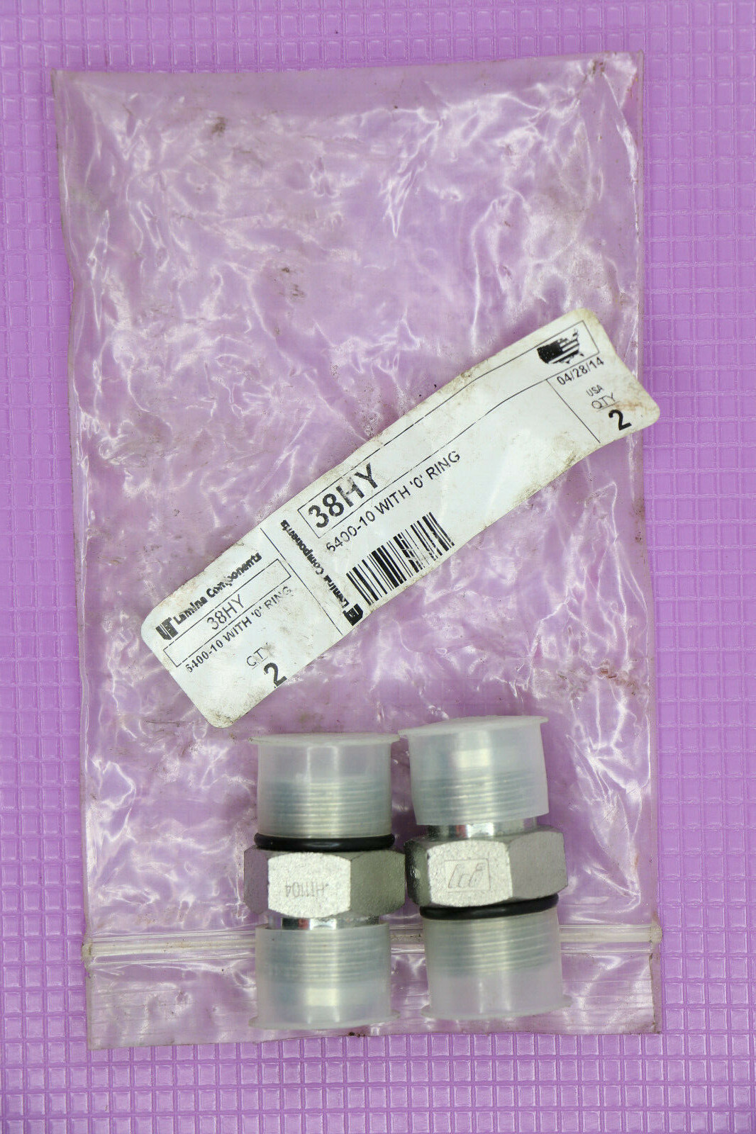 Lamina Components 38HY 5400-10 With '0' Ring QTY 2