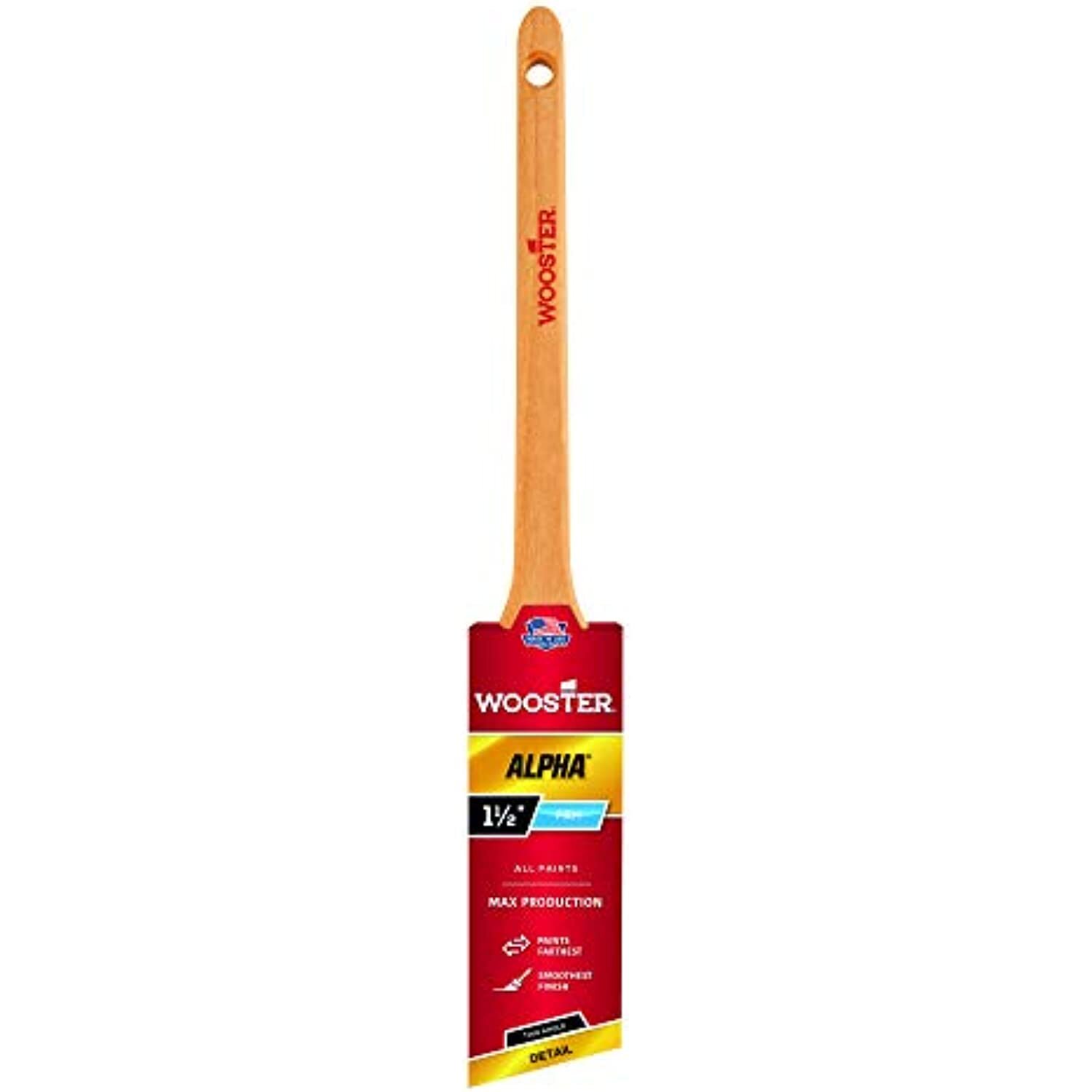 Wooster Brush 4230-1-1/2 Alpha Thin Angle Sash Paintbrush, 1-1/2-Inch