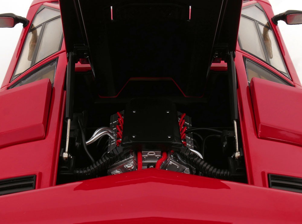 KK Scale 1:12 LAMBORGHINI COUNTACH LP 5000S QV RED 1985 (OPENING DOORS/BONNET)