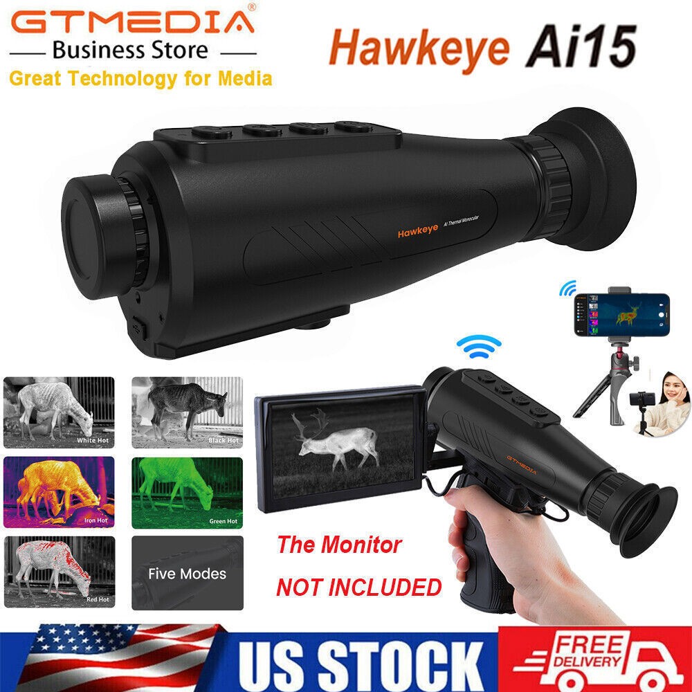 Thermal Imaging Monocular AI 384*288 Digital 8X Zoom 5 Mode AI Thermal Monocular