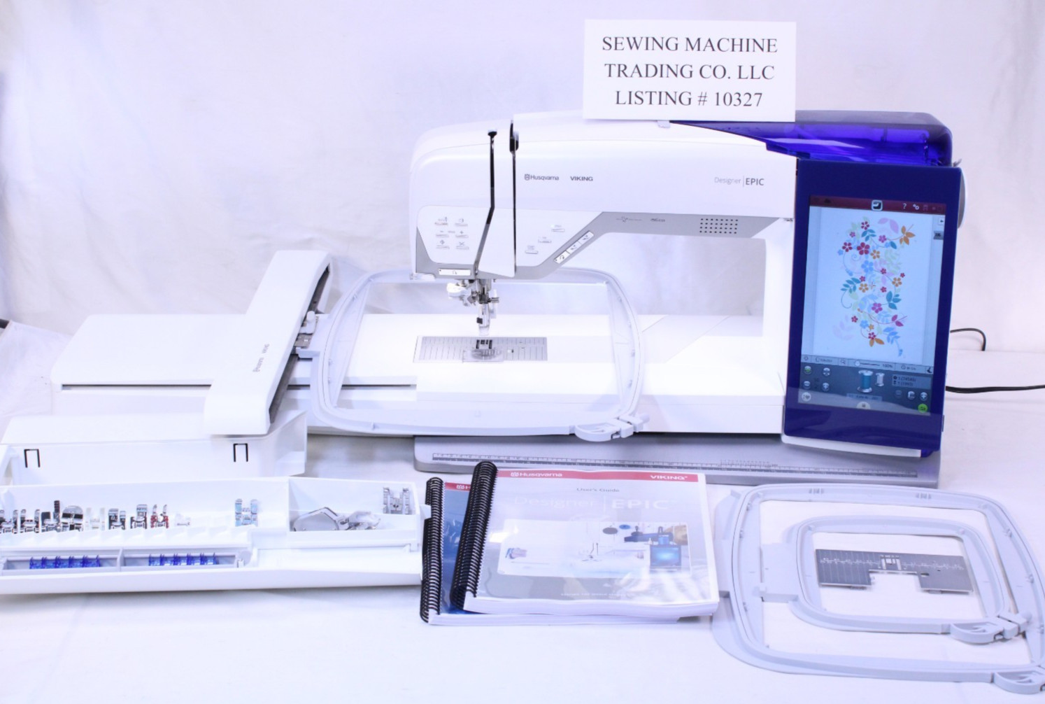 EXCELLENT HUSQVARNA VIKING DESIGNER EPIC SEWING, QUILTING + EMBROIDERY MACHINE!