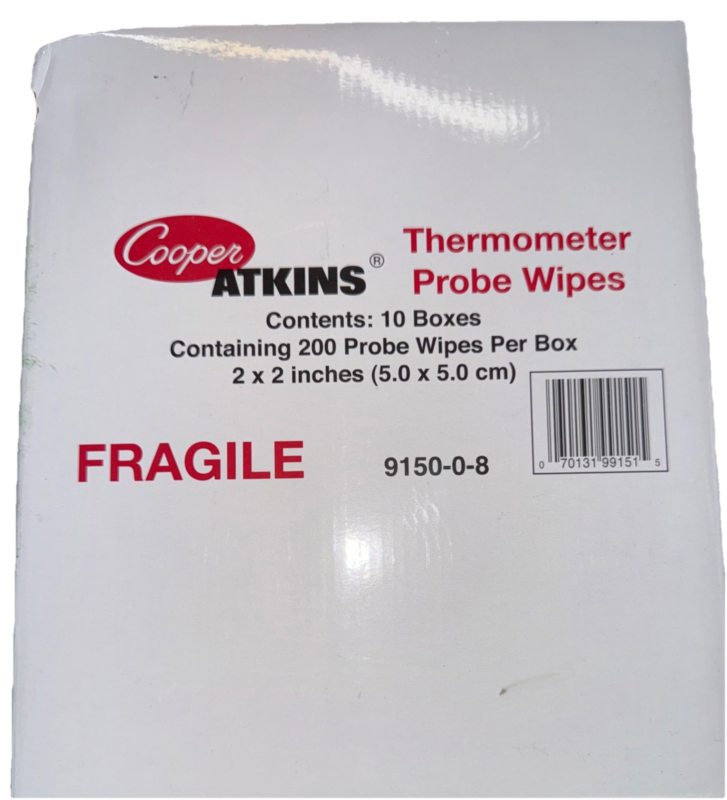 New-Cooper-Atkins 9150-0-8  Thermometer Prob Wipes -Total 2000 Wipes. W