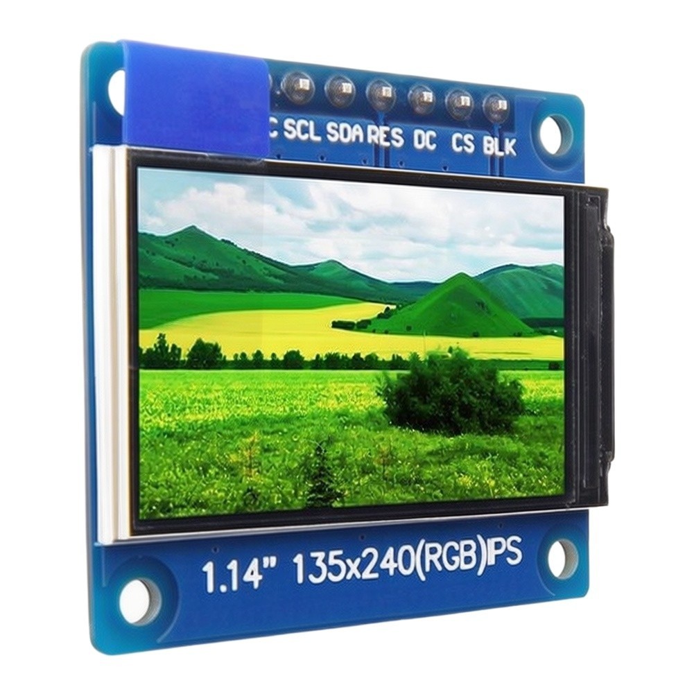 1.14 inch For SPI IPS Display Module Black Housing 30.4x28mm Dimensions