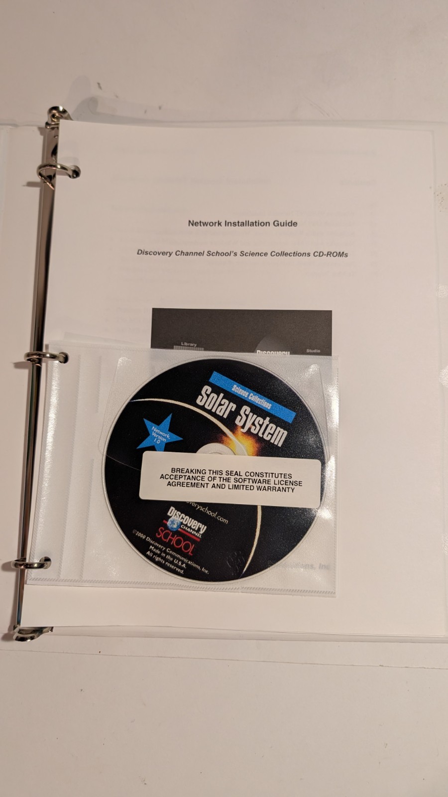 Discovery Channel School Solar System CD-ROM Network Version 2000 *"*New