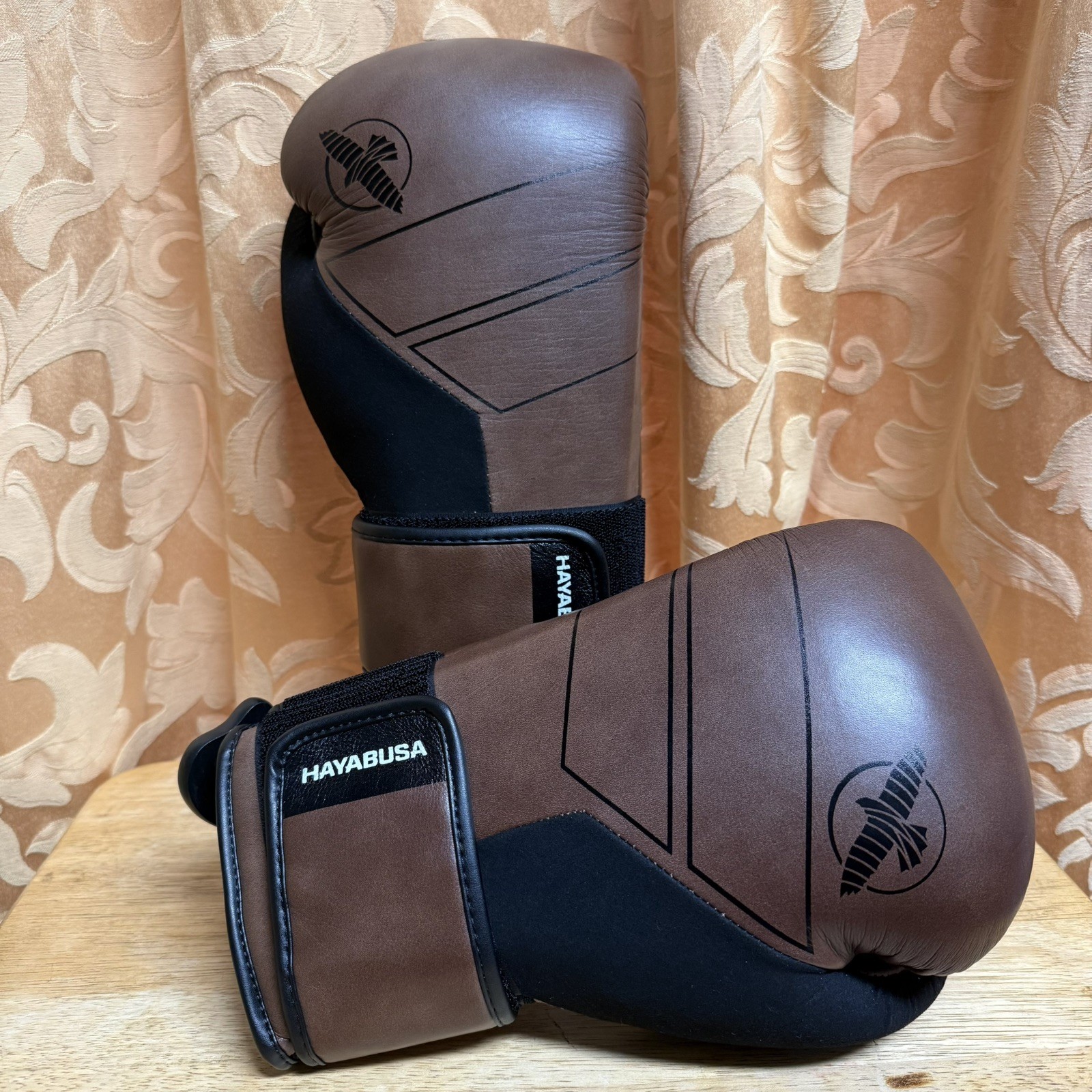 Hayabusa S4 Leather 12oz Boxing Gloves brown leather