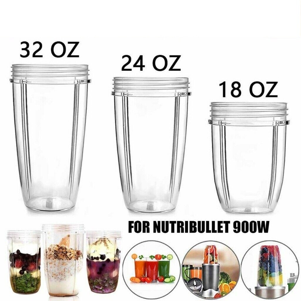 Replacement Parts 18oz/24oz/32oz Cups for NutriBullet 600w 900W