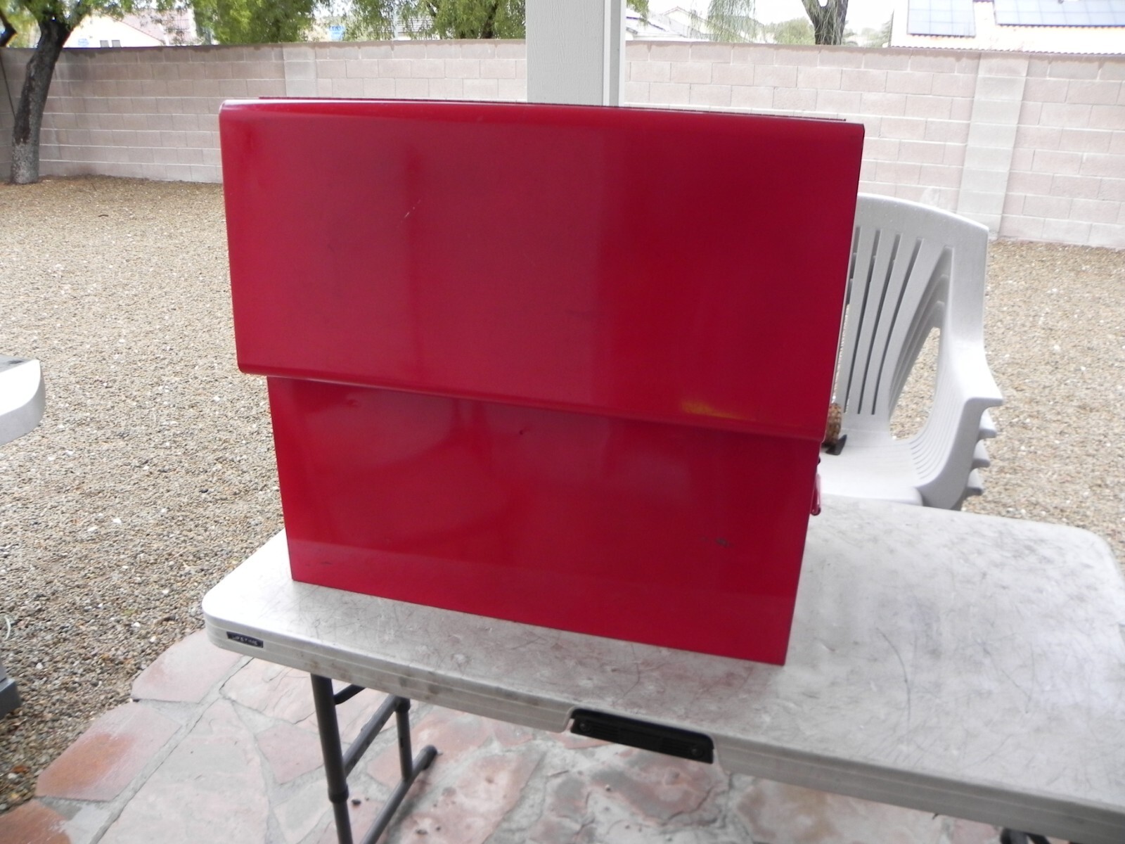 Matco Tools 4 Drawer Heavy Duty Flip Top Chest Fire Red 2 Keys (Super Rare)