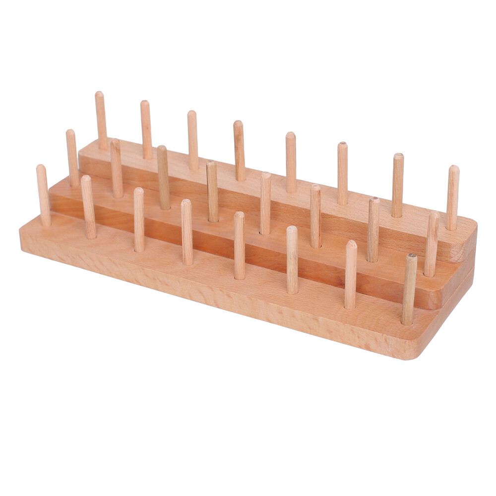 Nature Wood Rack for Holding Threads, Spools, Fly Tying, Crafting, Thread Holder