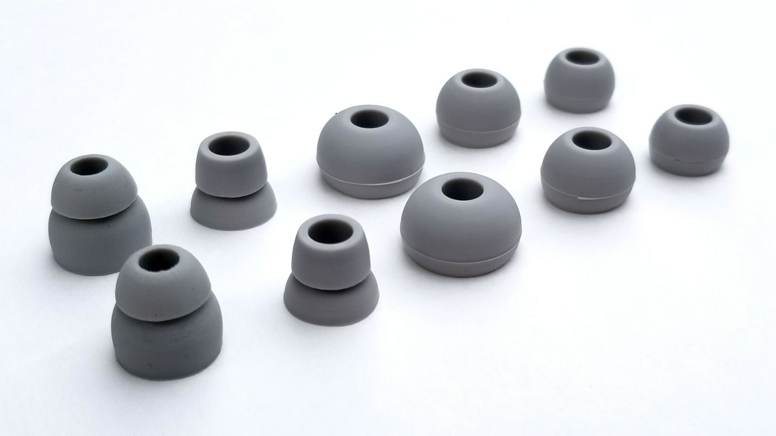 10 pcs multi-Sizes Soft "Gray" Eargels/Buds for BEATS PowerBeats2 & Powerbeats3