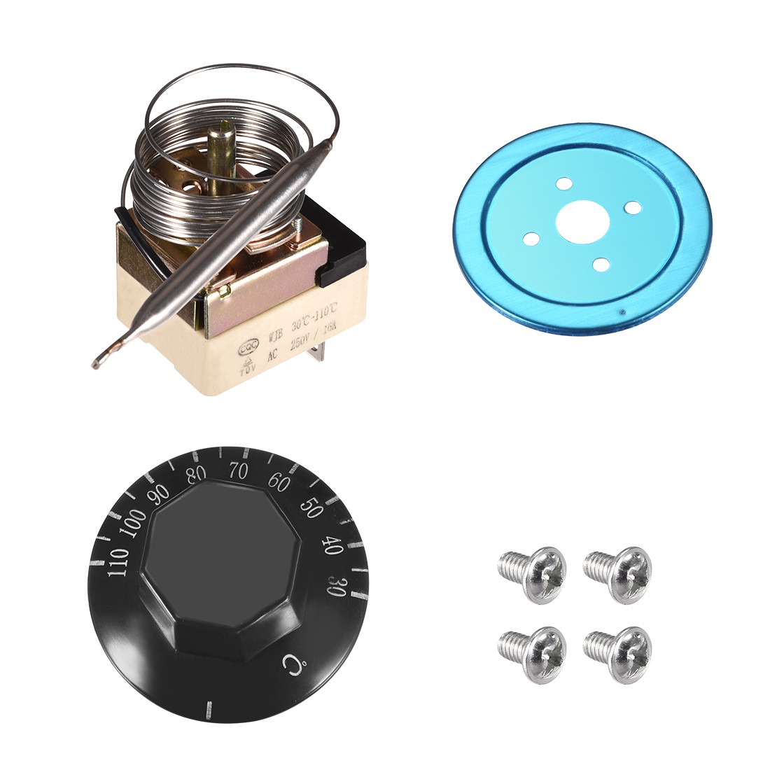 Electric Oven Thermostat, Adjustable Temperature Control Switch, 30-110℃