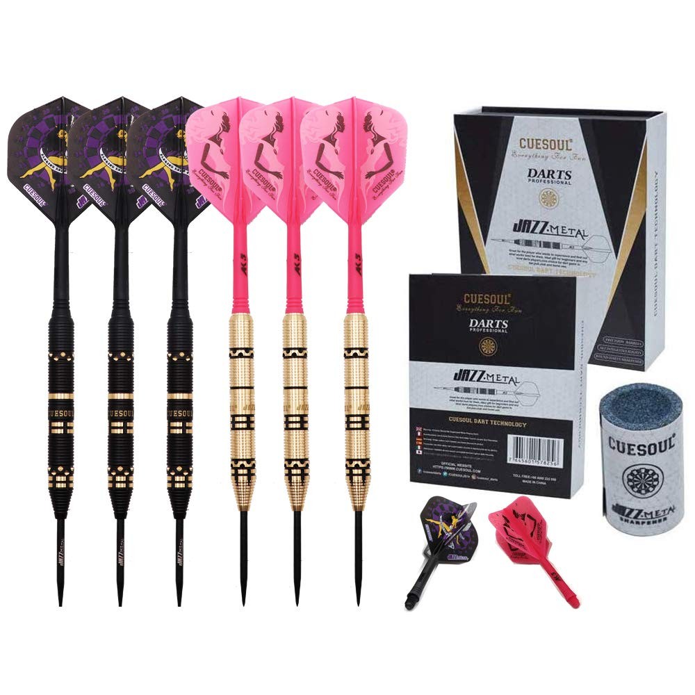 Cuesoul Jazz-Metal Luxury Steel Tip Darts 21G Ak5 Integrated Dart Flights