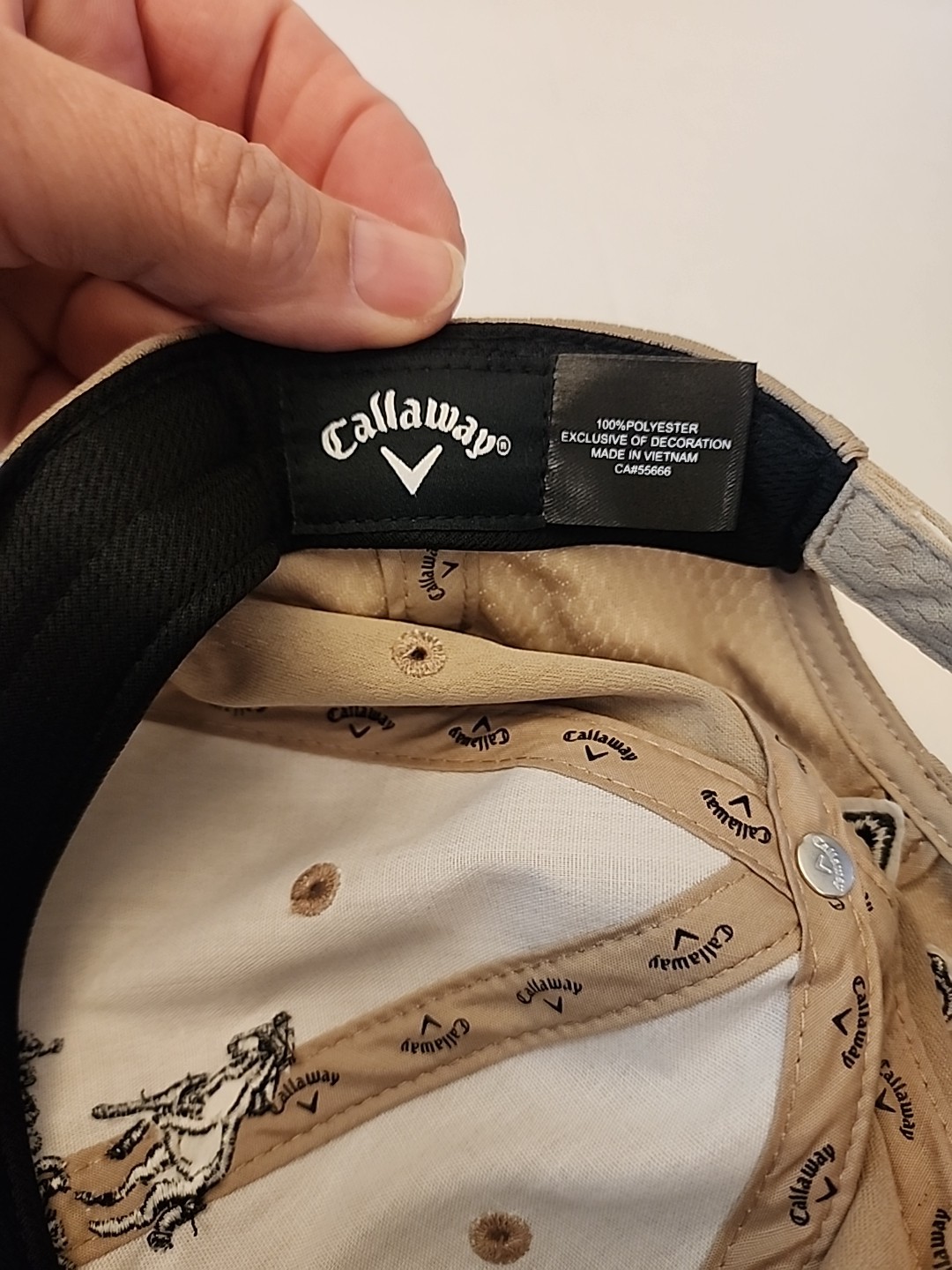 NEW! Callaway Perfomance Pro Beige Adjustable Golf Hat/Cap Soft Has Tags. 🧢