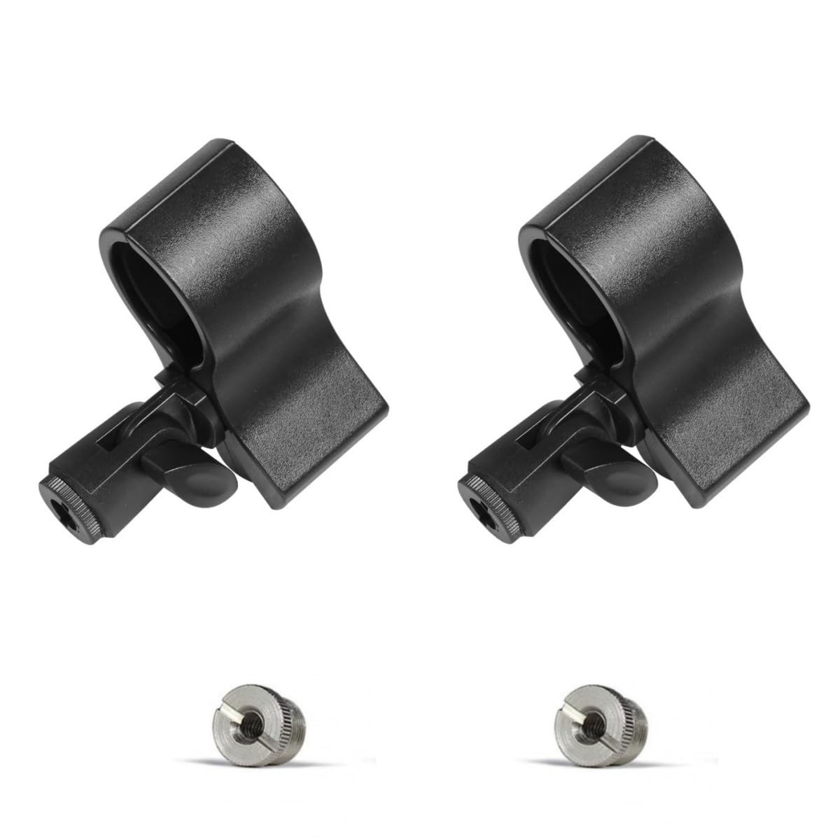 CCeCCe 2 Pack Microphone Clip Holder Mic Stand Clips Replacement with 5/8" 3/...