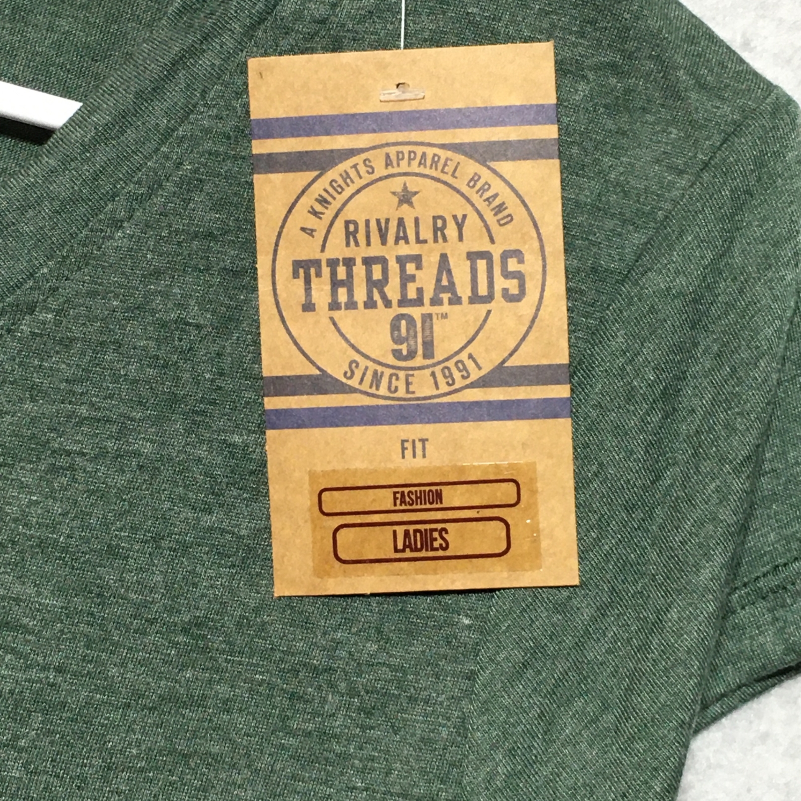 UNC Charlotte Forty-Niners Womens Medium 8/10 Shirt Green Short Sleeve V-neck