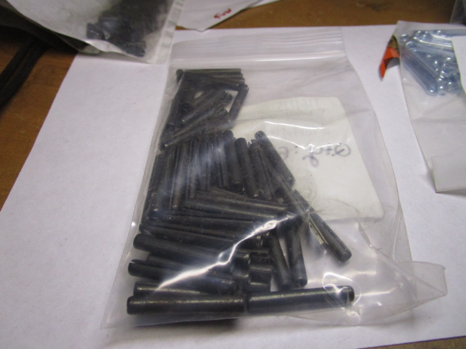 3/16" X 1-1/4" PLAIN FINISH STEEL SLOTTED SPRING PIN QTY 60