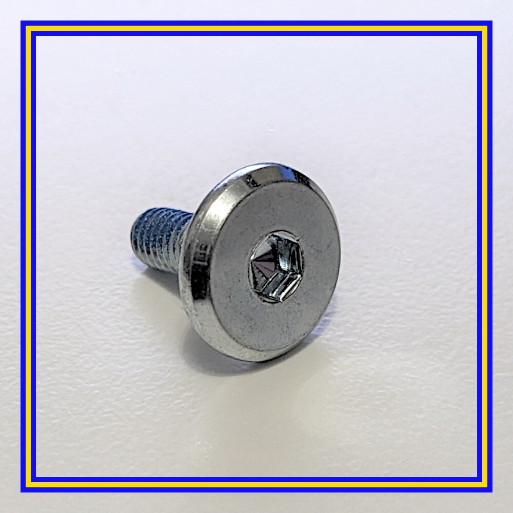 119046 x 4 IKEA Screws/ Bolts with HEX Head, in Silver, M5
