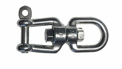Stainless Steel 316 Anchor Swivel Eye and Jaw 8mm or 5/16" Marine Grade
