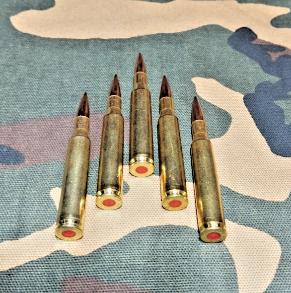 270 WINCHESTER SNAP CAPS  SET OF 5, BRASS AND FMJ, REAL 150gr WEIGHT!!! 270 WIN