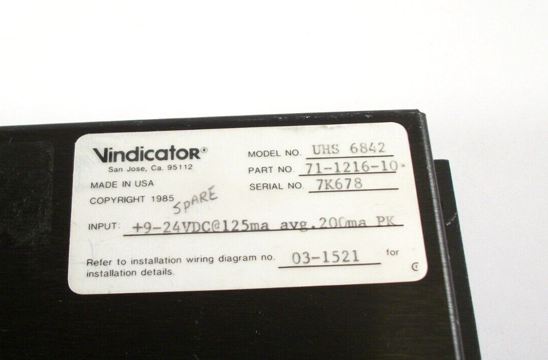 Vindicator UHS 6842 Ultra High Network Security Interface UHS6842