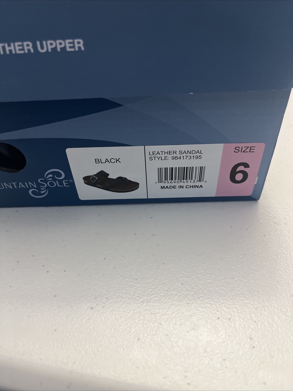 Mountain Sole Black Size 6