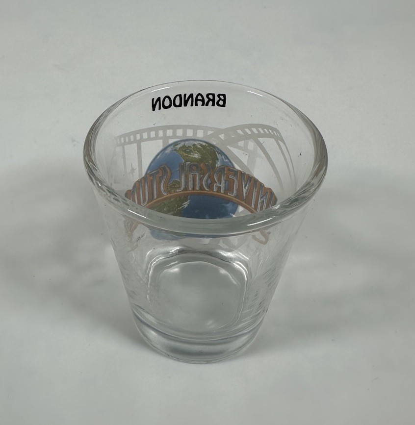 Universal Studios Personalized Name Shot Glass - BRANDON